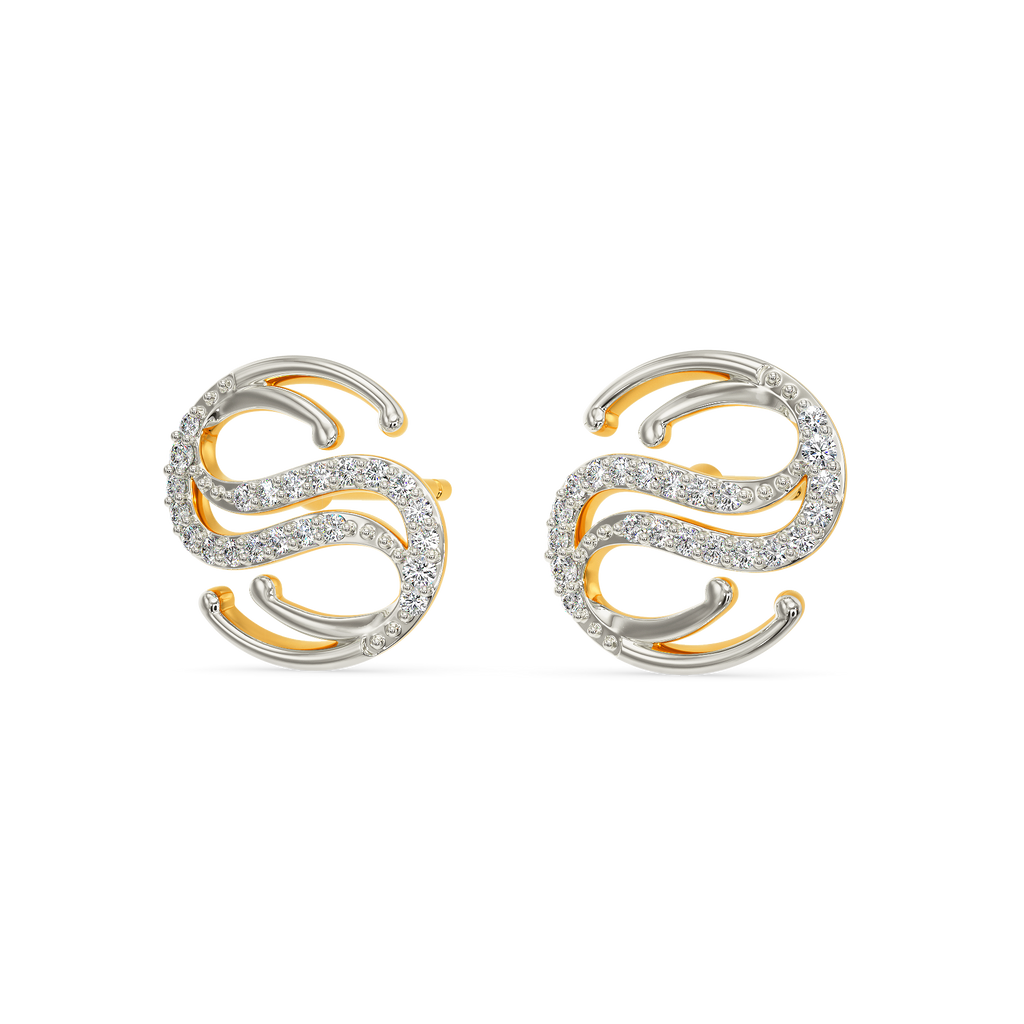 Realm Of Underwater Diamond Earrings