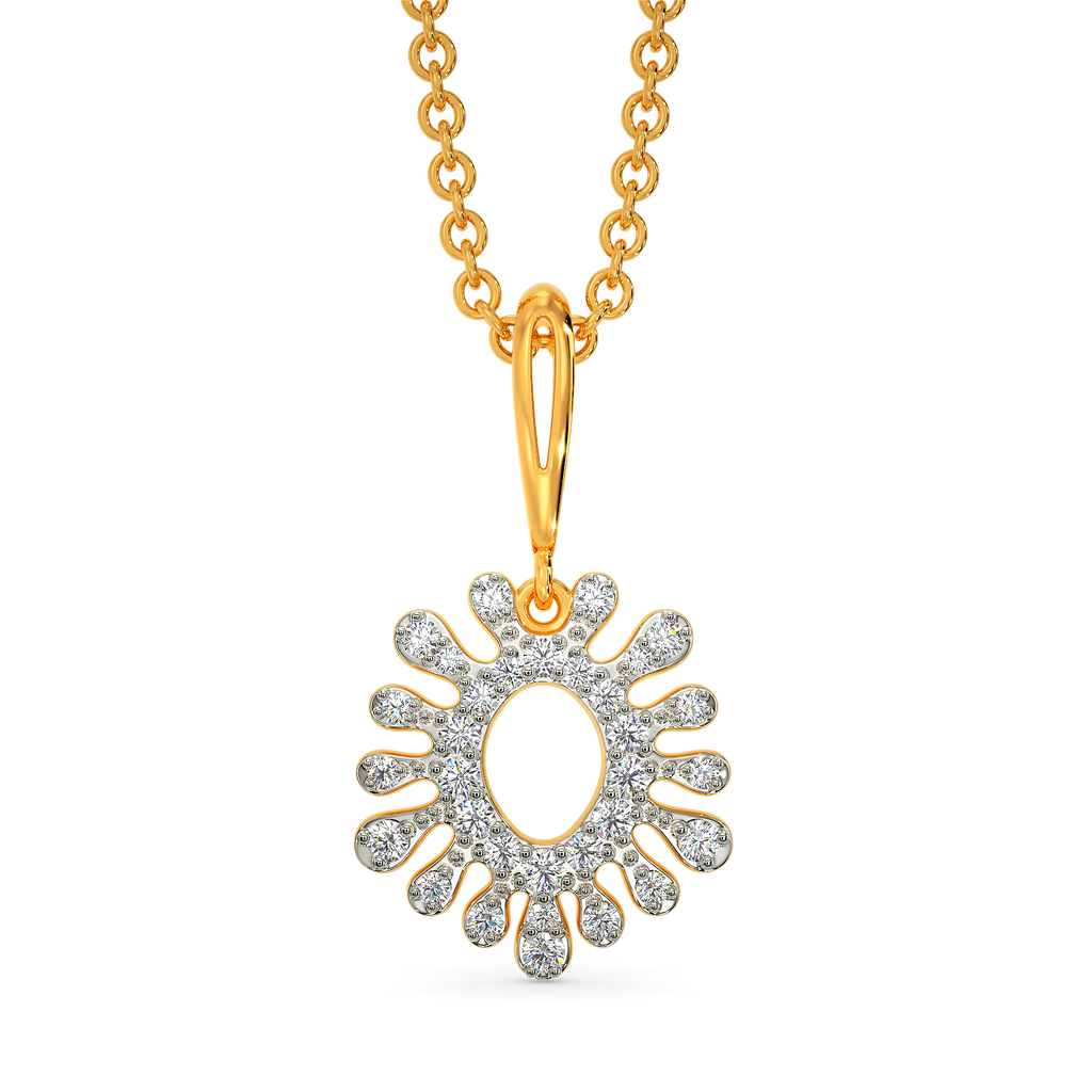 Aquamarine  Diamond Pendants