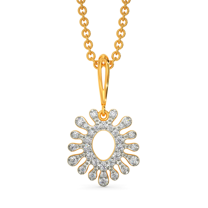 Aquamarine  Diamond Pendants