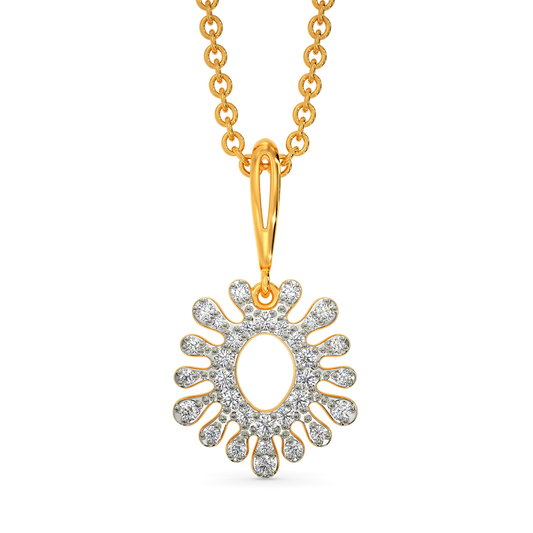 Aquamarine  Diamond Pendants