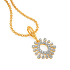 Aquamarine  Diamond Pendants