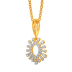 Aquamarine  Diamond Pendants