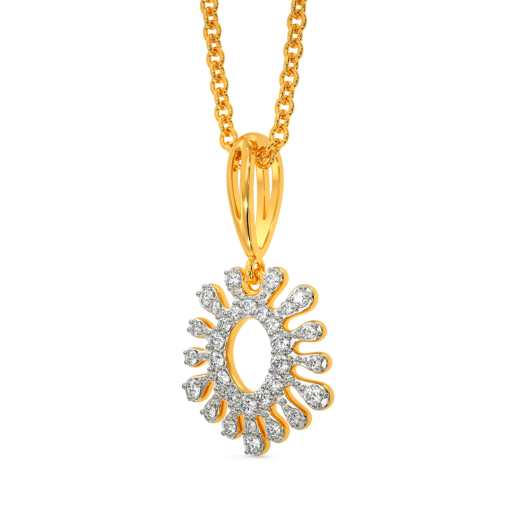 Aquamarine  Diamond Pendants