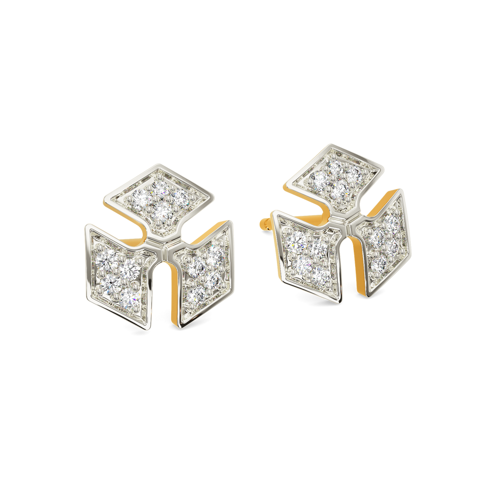 Sparkle In Slits Diamond Earrings