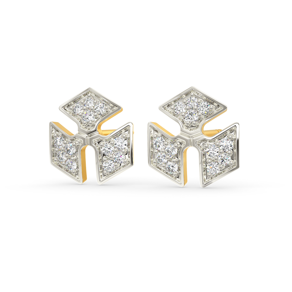 Sparkle In Slits Diamond Earrings