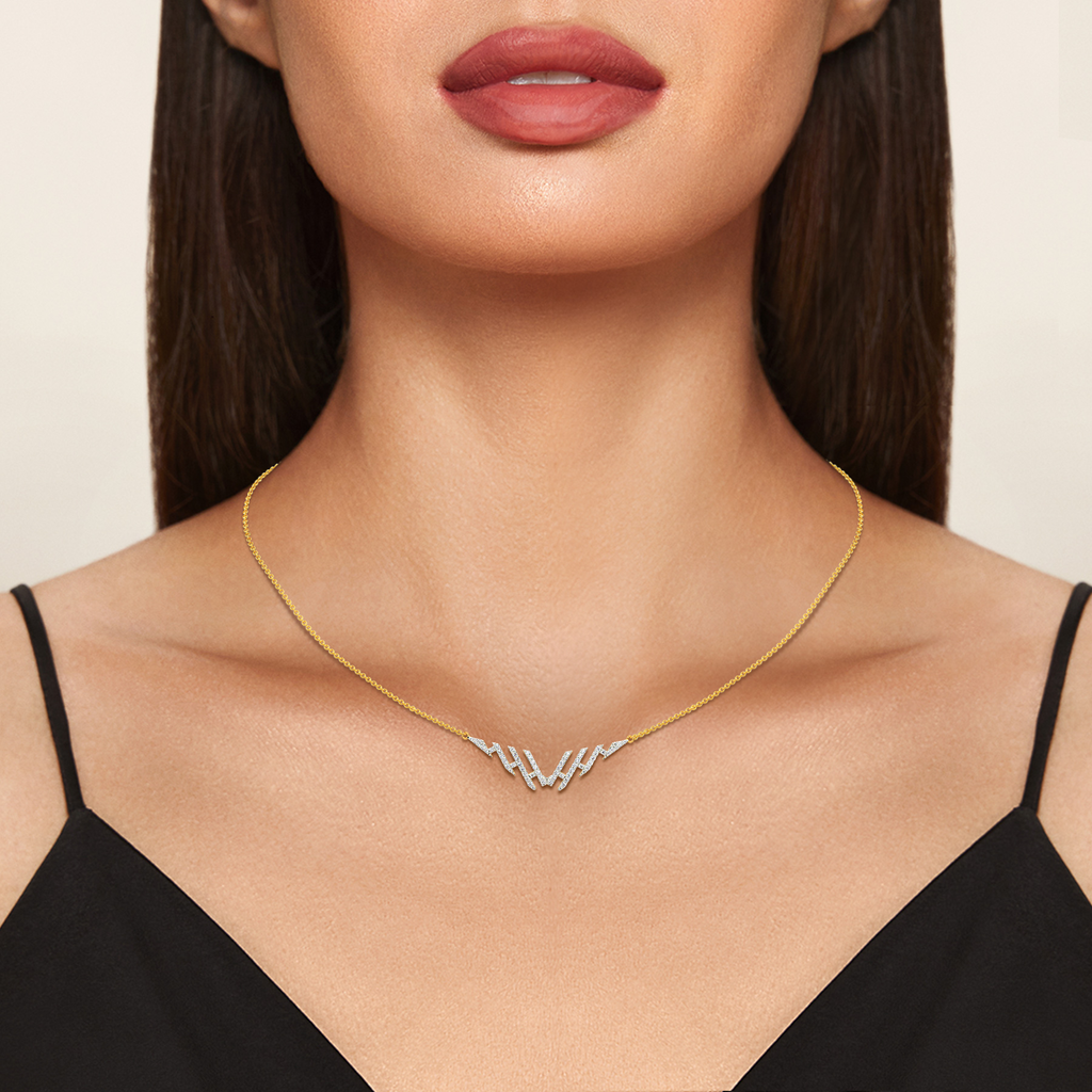 Exposed Diamond Necklaces