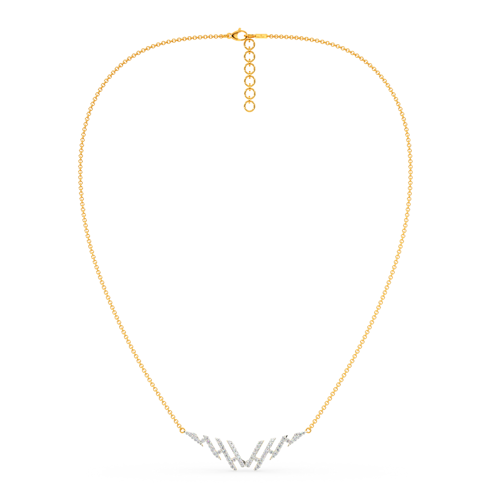 Exposed Diamond Necklaces