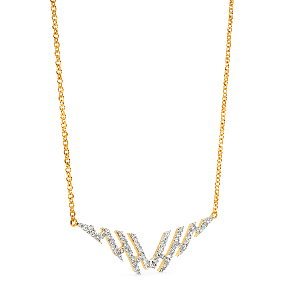 Exposed Diamond Necklaces