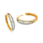 Asymmetric  Diamond Earrings