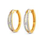 Asymmetric  Diamond Earrings