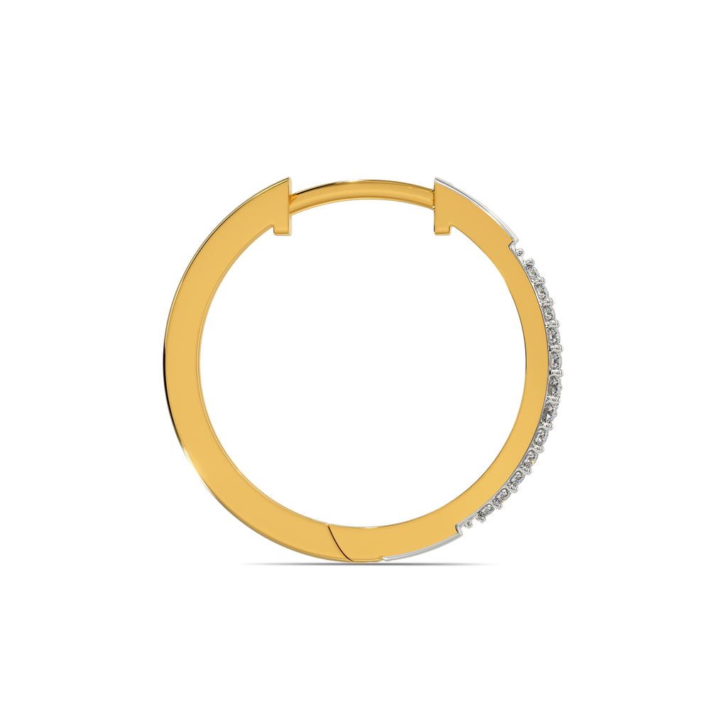 Asymmetric  Diamond Earrings