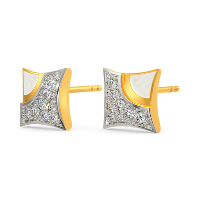 White Suited Diamond Earrings