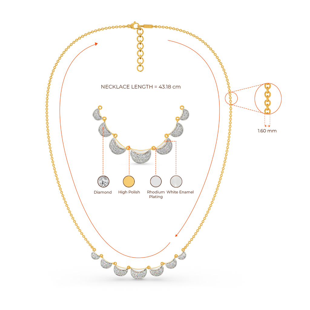 White Vibes Only Diamond Necklaces