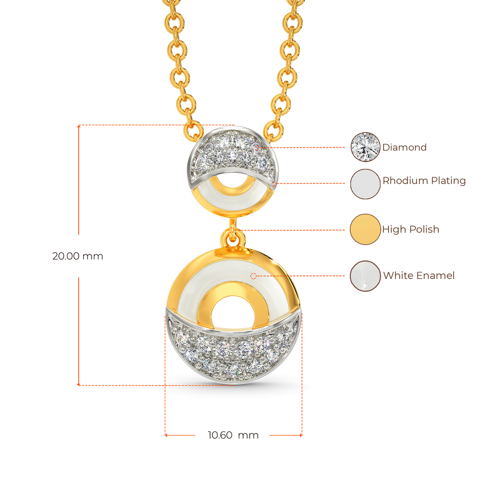 White Vibes Only Diamond Pendants