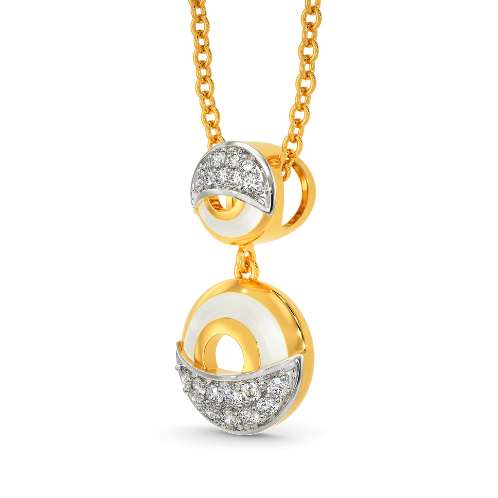 White Vibes Only Diamond Pendants