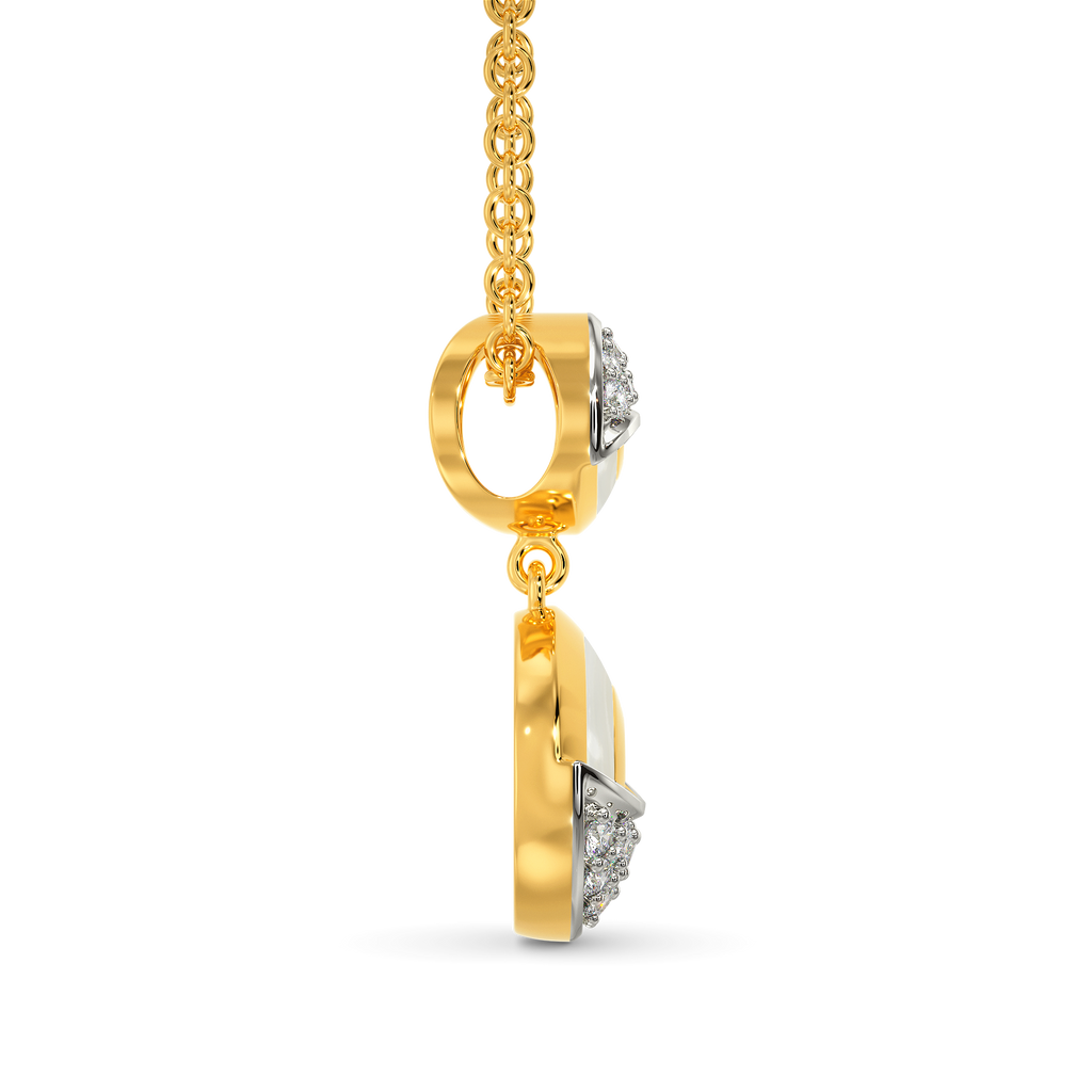 White Vibes Only Diamond Pendants