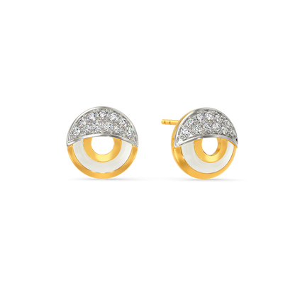 White Vibes Only Diamond Earrings