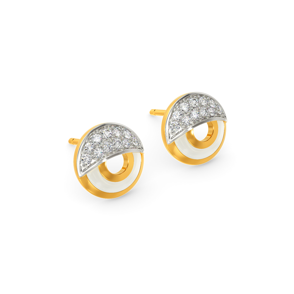 White Vibes Only Diamond Earrings