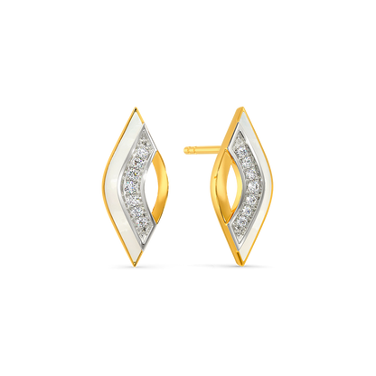 In A White Mood Diamond Earrings