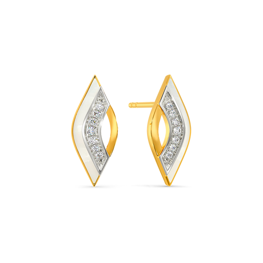 In A White Mood Diamond Earrings