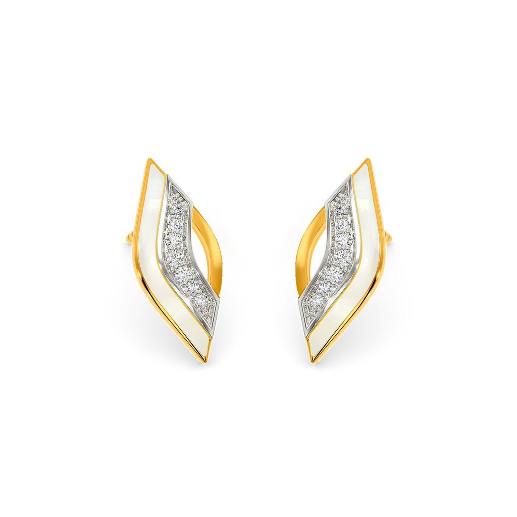 In A White Mood Diamond Earrings