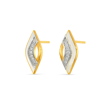 In A White Mood Diamond Earrings