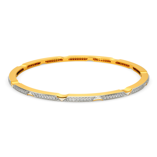 In A White Mood Diamond Bangles