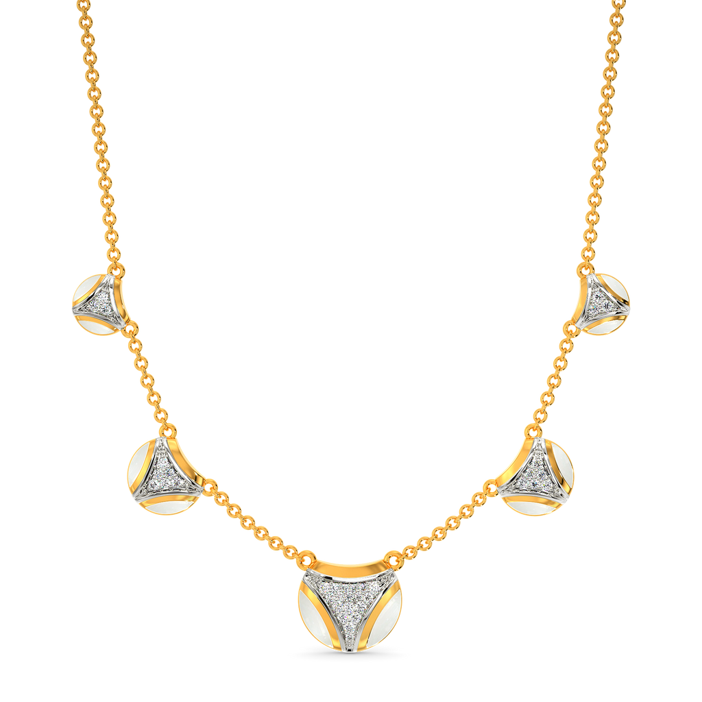 Washed In White Diamond Necklaces