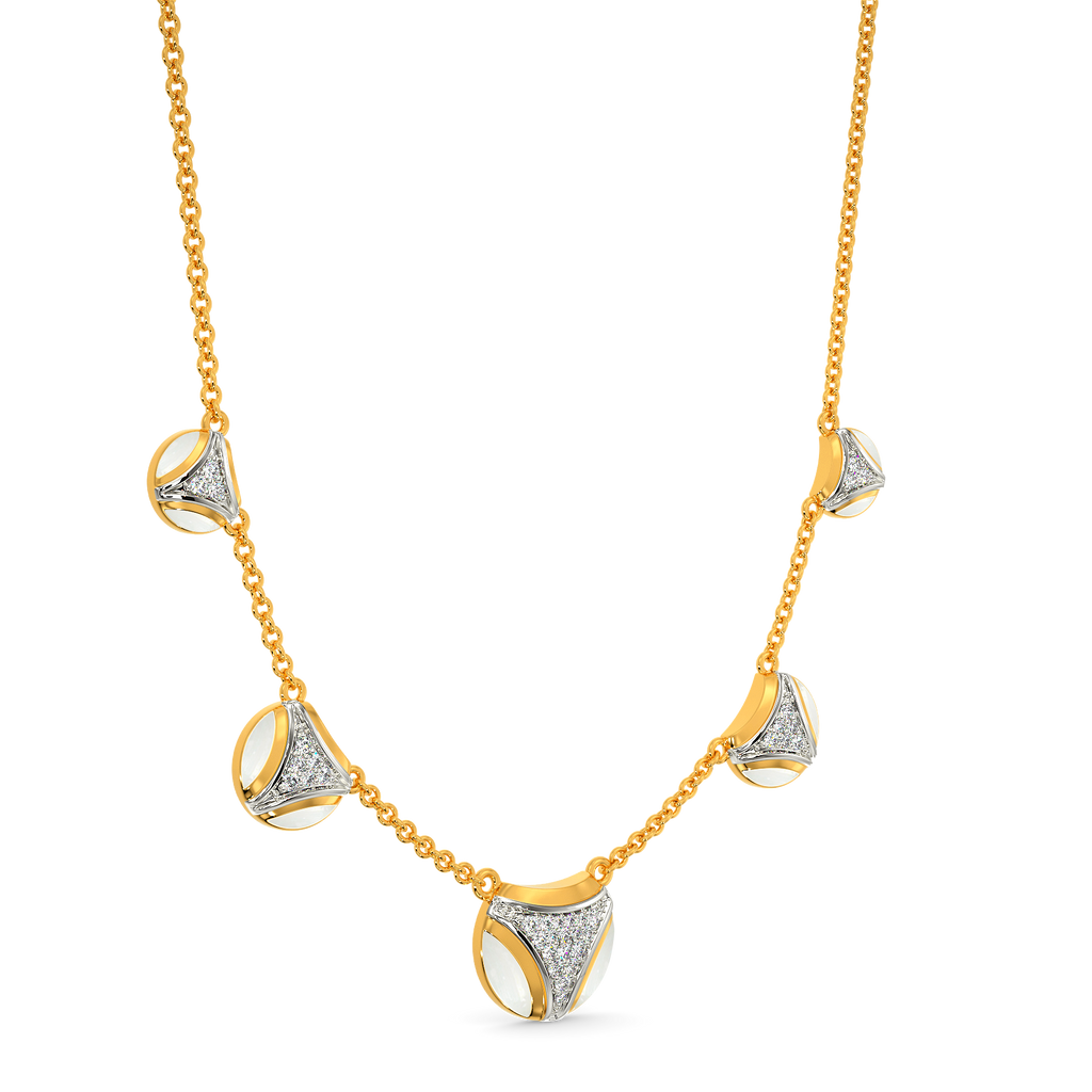 Washed In White Diamond Necklaces