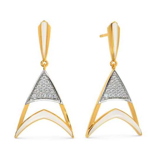Bold In White Diamond Earrings