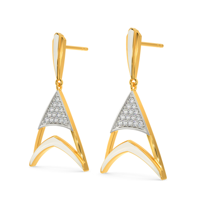 Bold In White Diamond Earrings