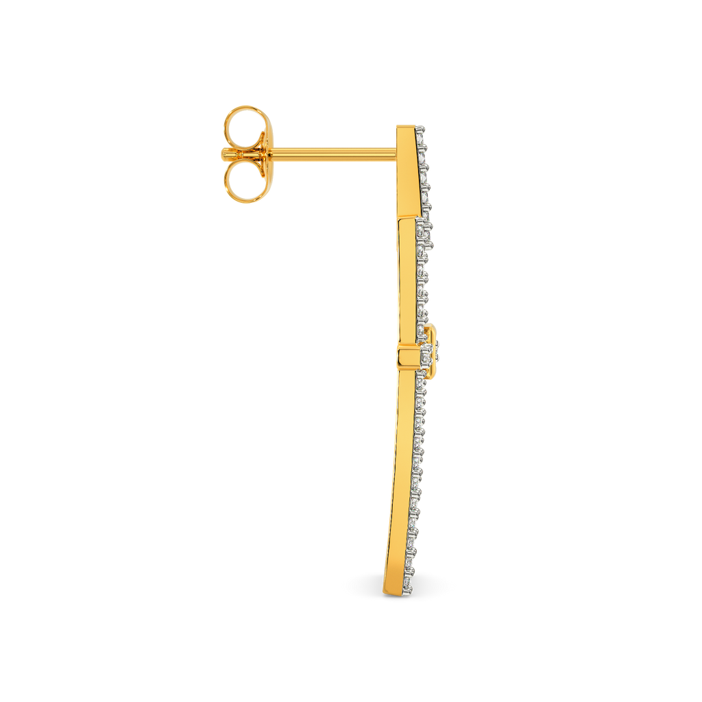 Straps N Buckle Diamond Earrings