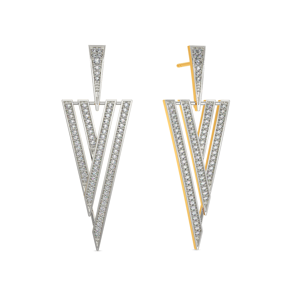 Stripes of Summer Diamond Earrings