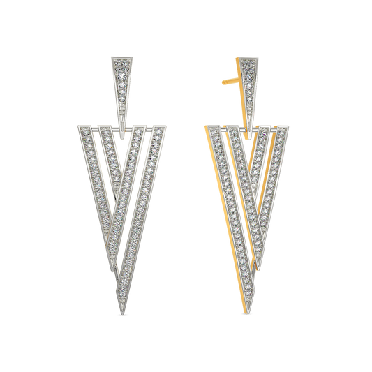 Stripes of Summer Diamond Earrings