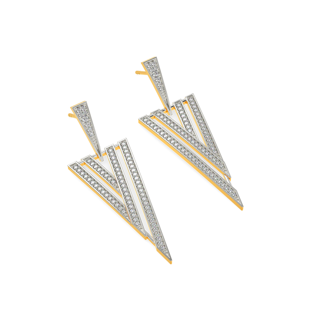 Stripes of Summer Diamond Earrings