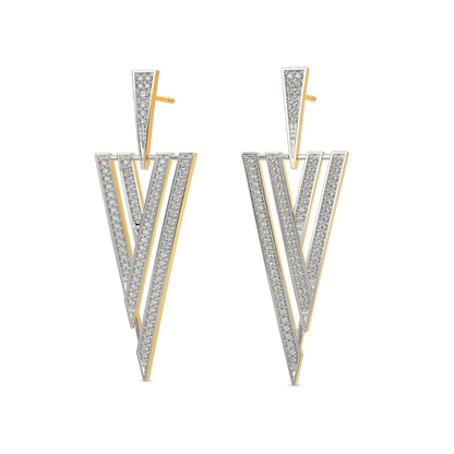 Stripes of Summer Diamond Earrings