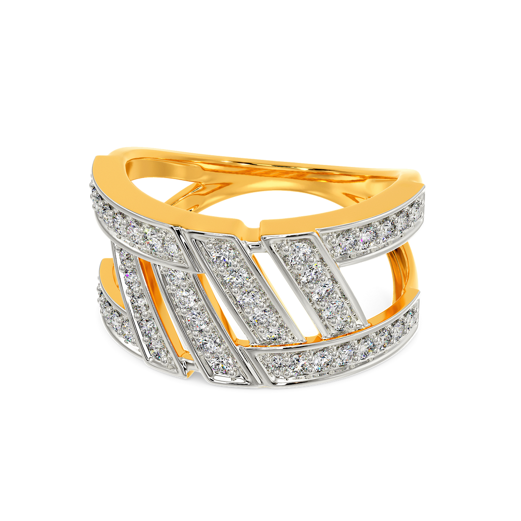 Stripes of Wonder Diamond Rings