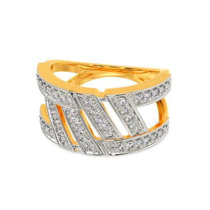 Stripes of Wonder Diamond Rings