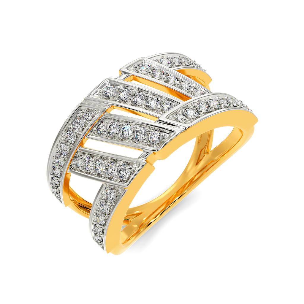 Stripes of Wonder Diamond Rings