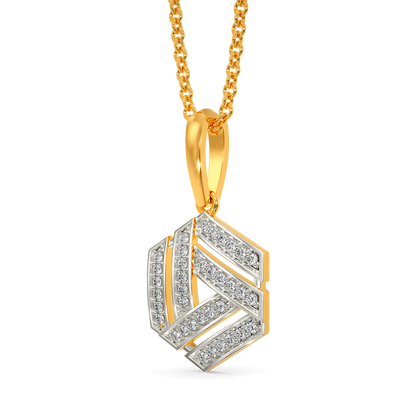 Stripes of Wonder Diamond Pendants