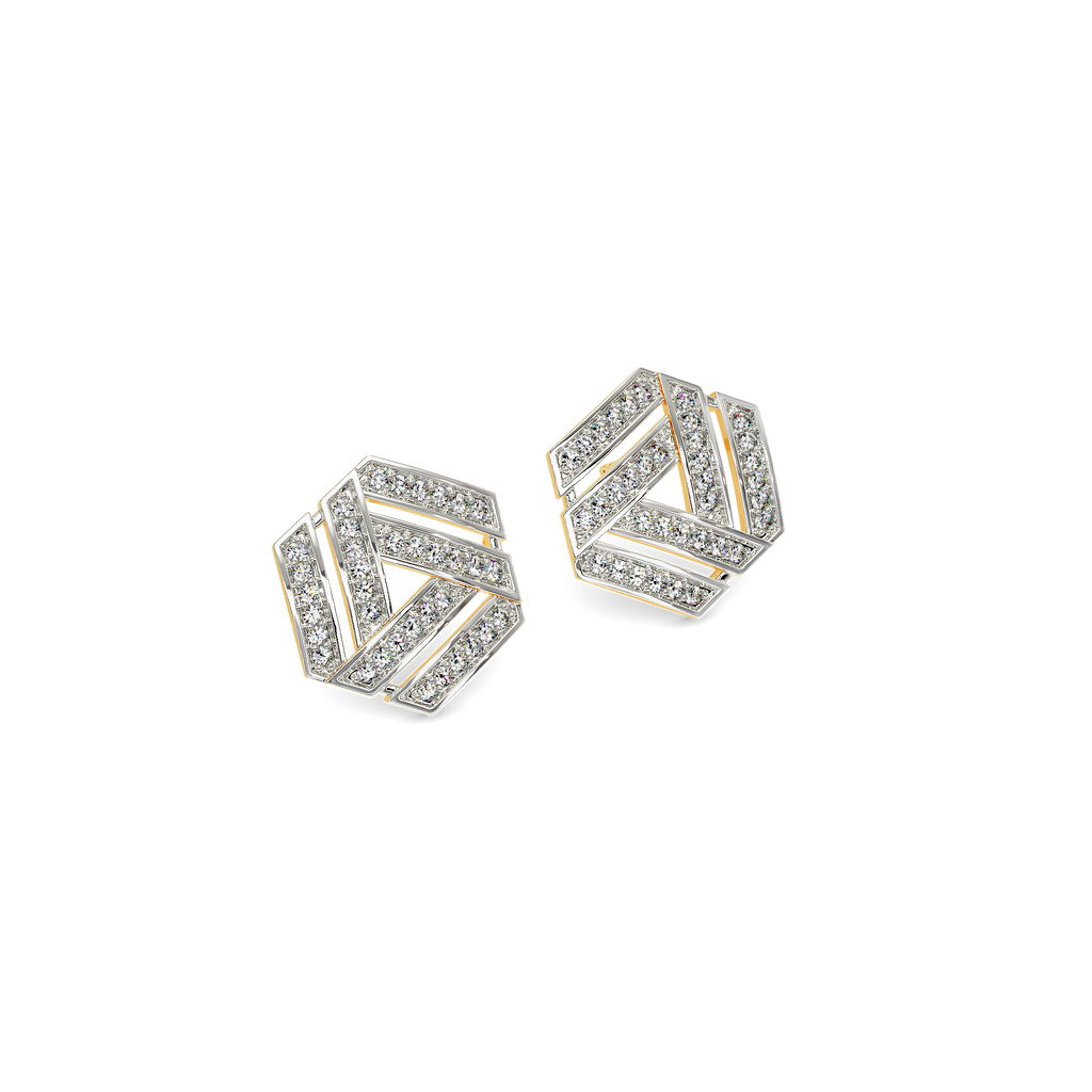 Stripes of Wonder Diamond Earrings