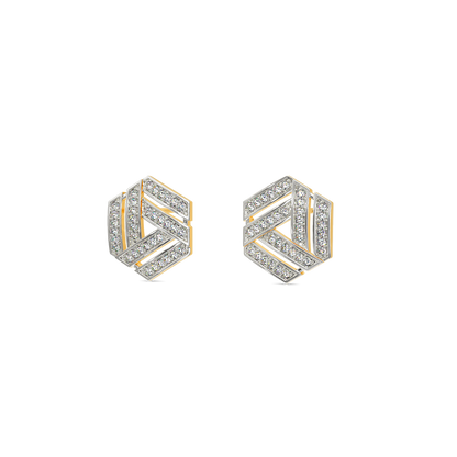 Stripes of Wonder Diamond Earrings