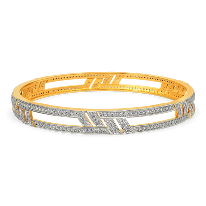 Stripes of Wonder Diamond Bangles