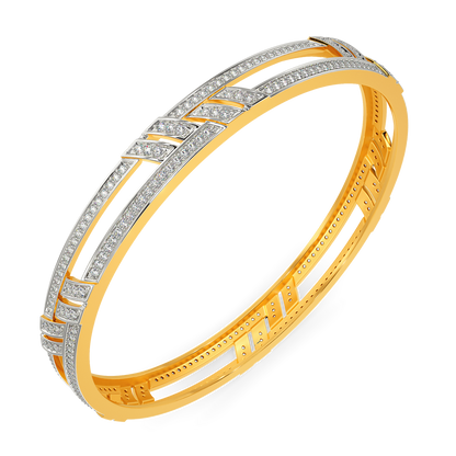 Stripes of Wonder Diamond Bangles