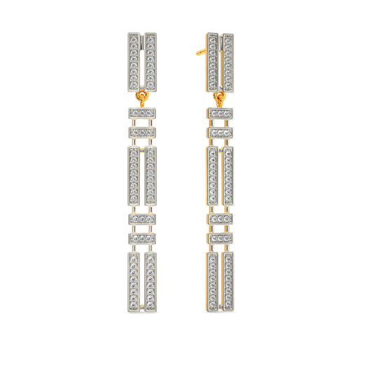 In a Stripe Moment Diamond Earrings