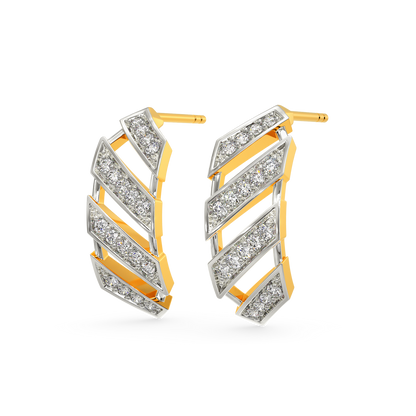 Stripe Mood Diamond Earrings