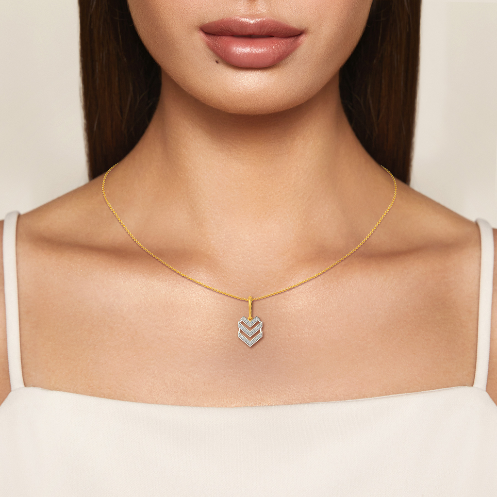 Stripe Mood Diamond Pendants