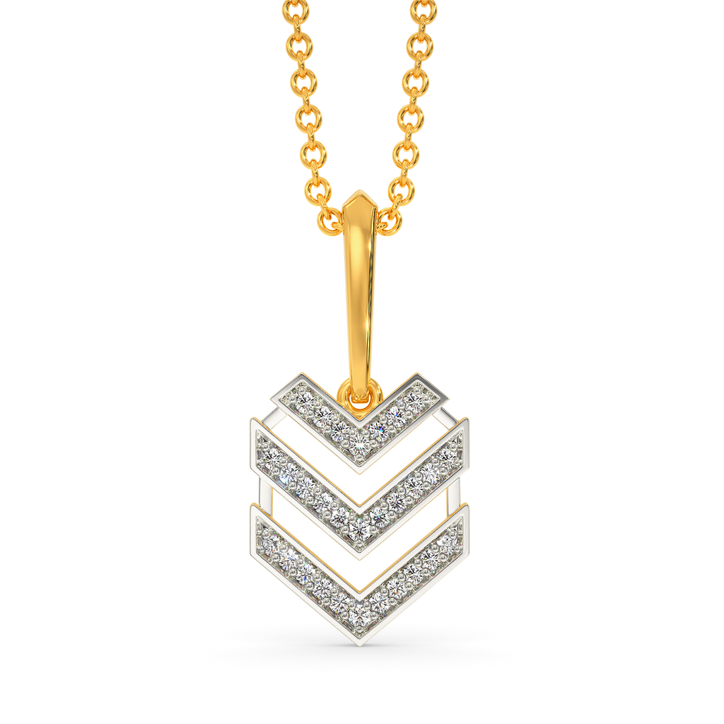 Stripe Mood Diamond Pendants