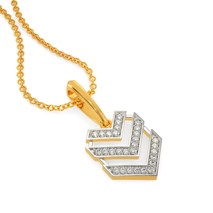 Stripe Mood Diamond Pendants