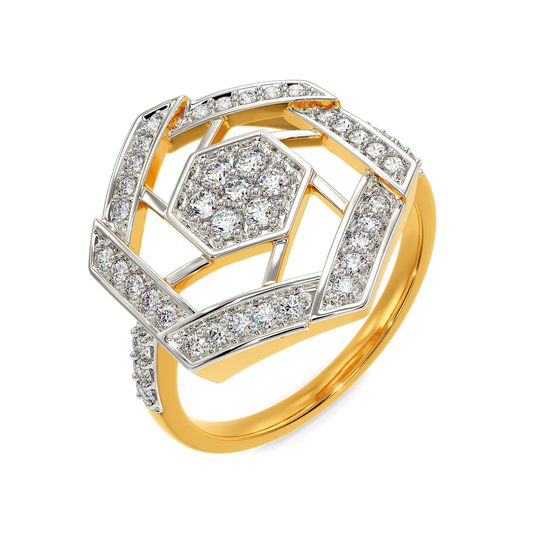 Snazzy Stripes Diamond Rings
